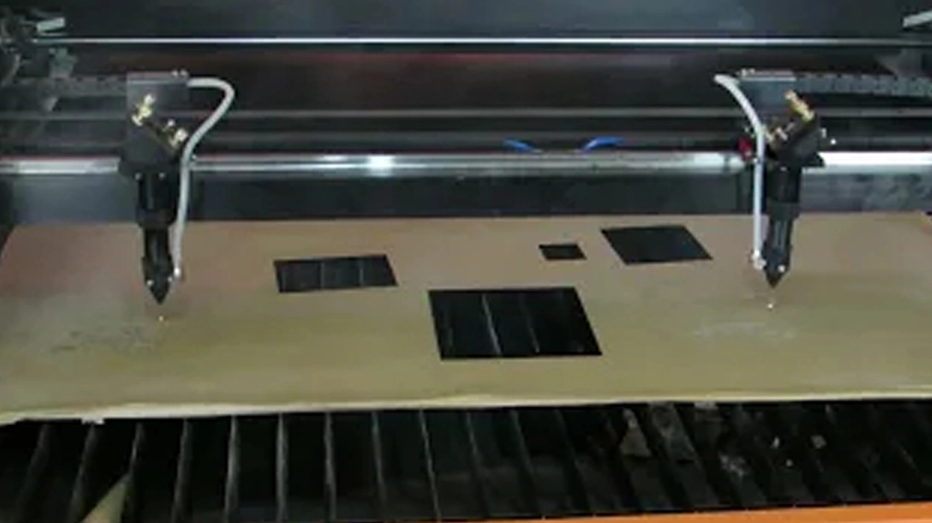 Double Heads Laser Cutting Machine