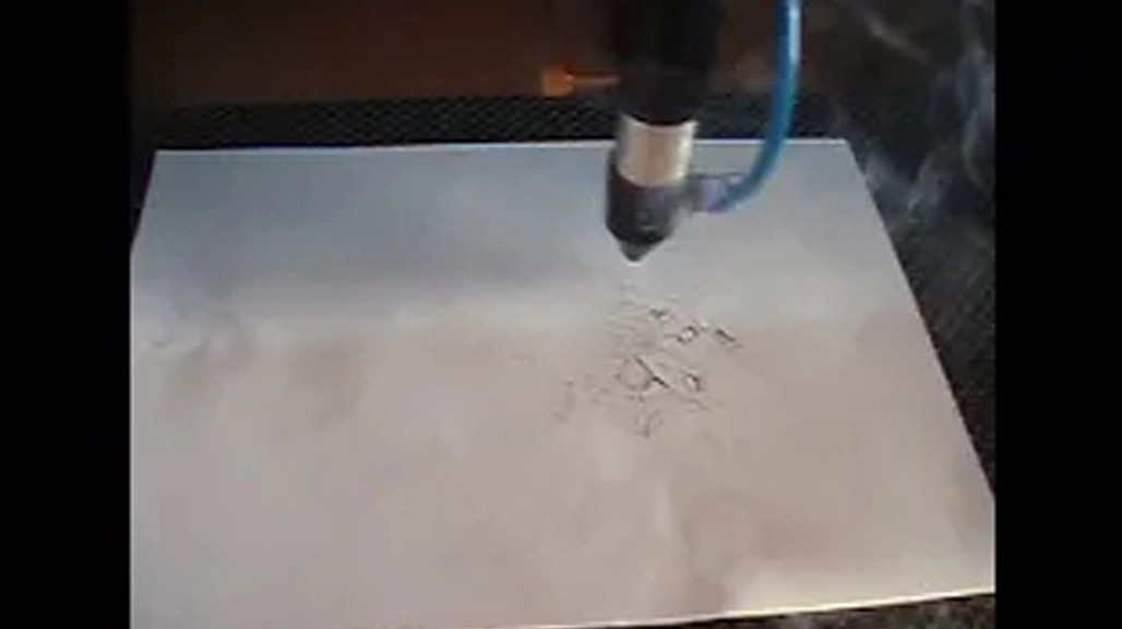 CO2 Laser Cutting On Paper