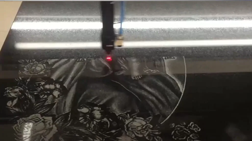 Tombstone Laser Engraver with Split Structure