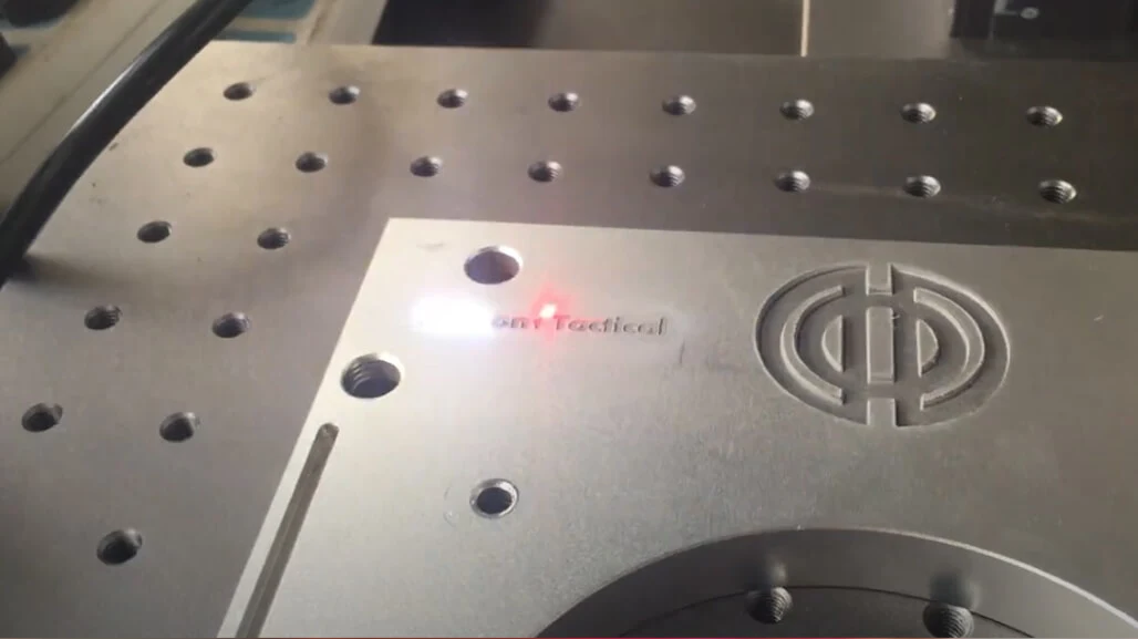 Deep Laser Marking On Aluminum Plate By Fiber Laser Markign Machine